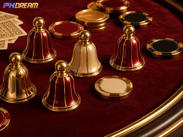 App photo showing the PHDREAM main menu on a mobile phone, with easy access to slots, live casino, and more.